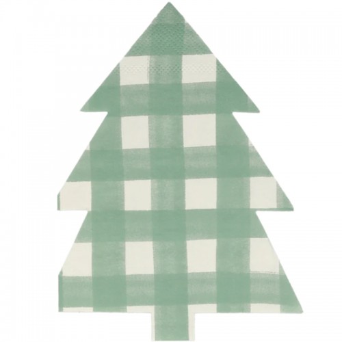 Guardanapos Natal Gingham Verde